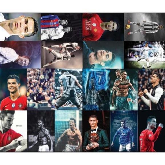 combo 20 ảnh poster decal dán cr7 Ronaldo
