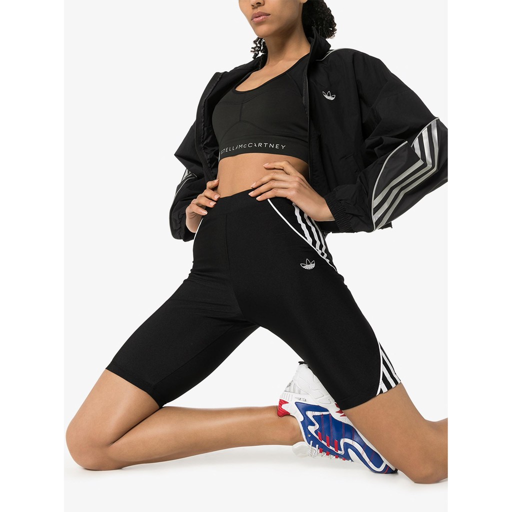 (HÀNG XUẤT XỊN) Quần Legging Short das đen phối 3 sọc