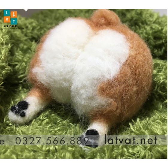 [NEW] Bộ Kit Len Chọc Hình Mông Thú Cưng Siêu cute đáng yêu và đơn giản cho những sen mới, Bộ Handmade quà tặng ý nghĩa