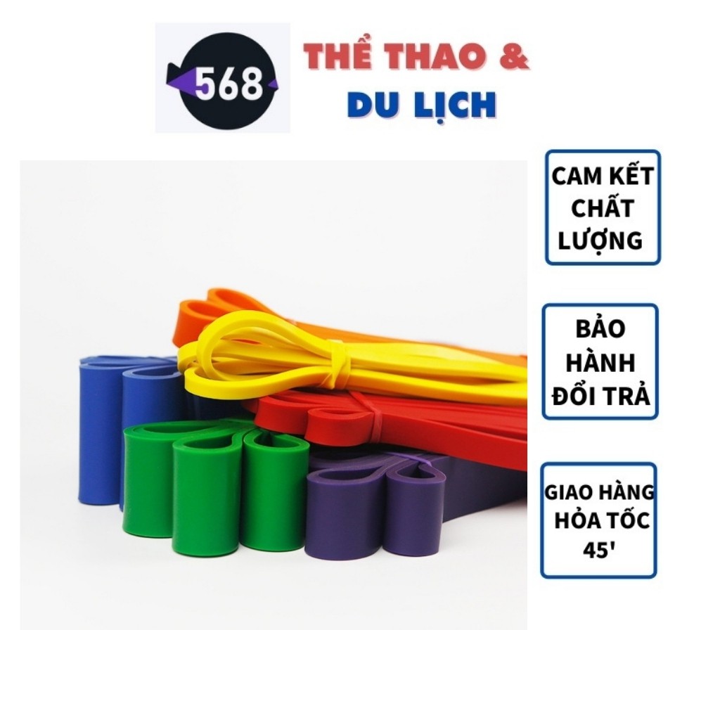 Dây Tập Gym Miniband Dây Kháng Lực Đàn Hồi Tập Squat Mông Đùi Cho Nữ Săn Chắc Cơ Mông Đùi 568Miniband