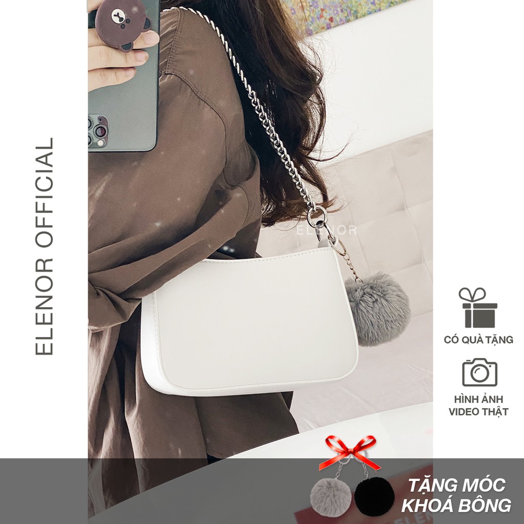 Túi xách đeo vai, đeo chéo quai xích ELENOR, Phong Cách Hàn Quốc TC43