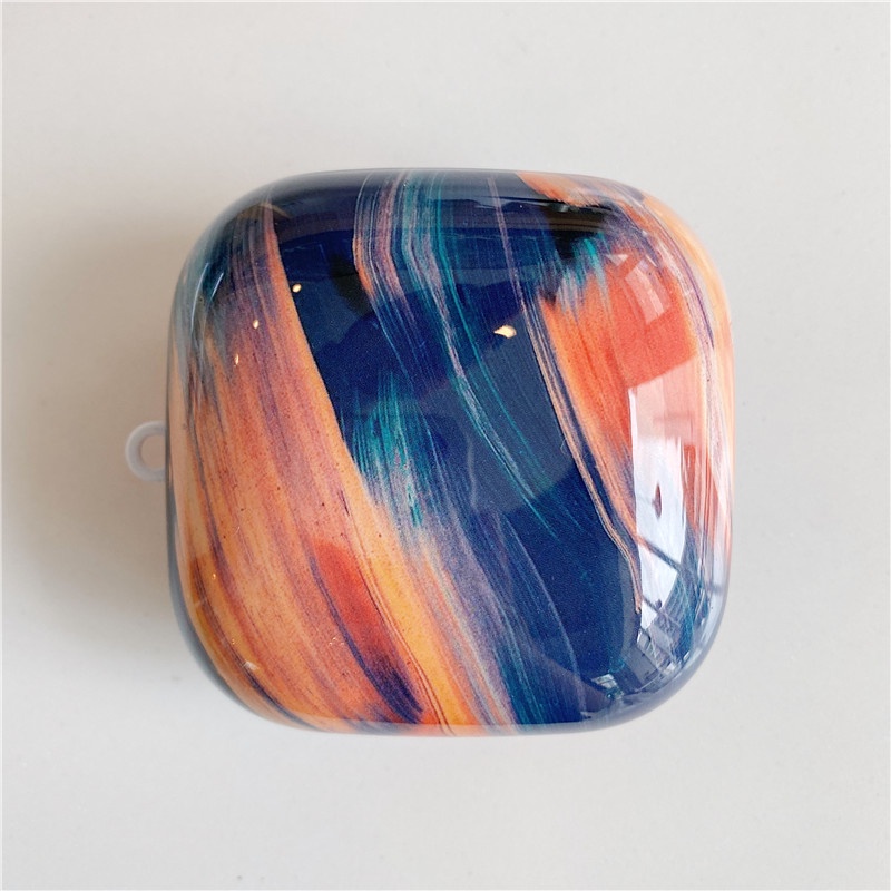 Vỏ bọc PC cứng bảo vệ hộp sạc tai nghe bluetooth không dây Beats Powerbeats Pro họa tiết cẩm thạch chống sốc