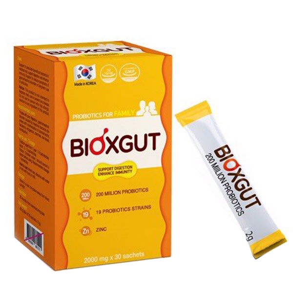 Men vi sinh Bioxgut - Hỗ trợ bổ sung vi khuẩn có lợi cho đường ruột