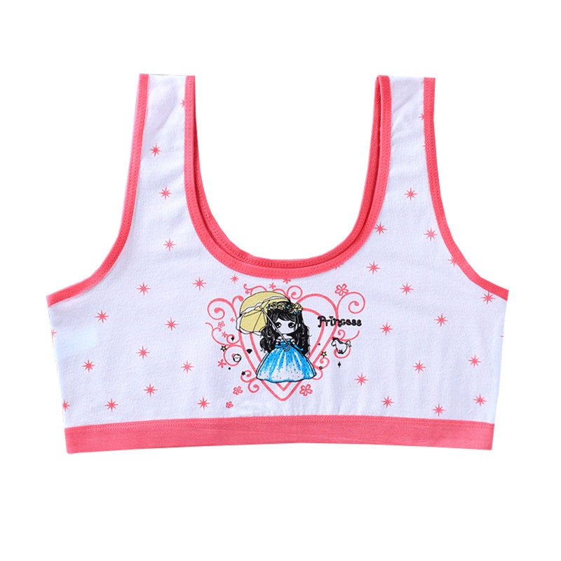 Haha Áo Lót Dây Bản Rộng Thoáng Khí Cho Tuổi Teen / Bé Gái