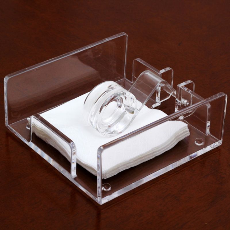 Hộp Đựng Khăn Giấy Hình Vuông Bằng Acrylic Trong Suốt