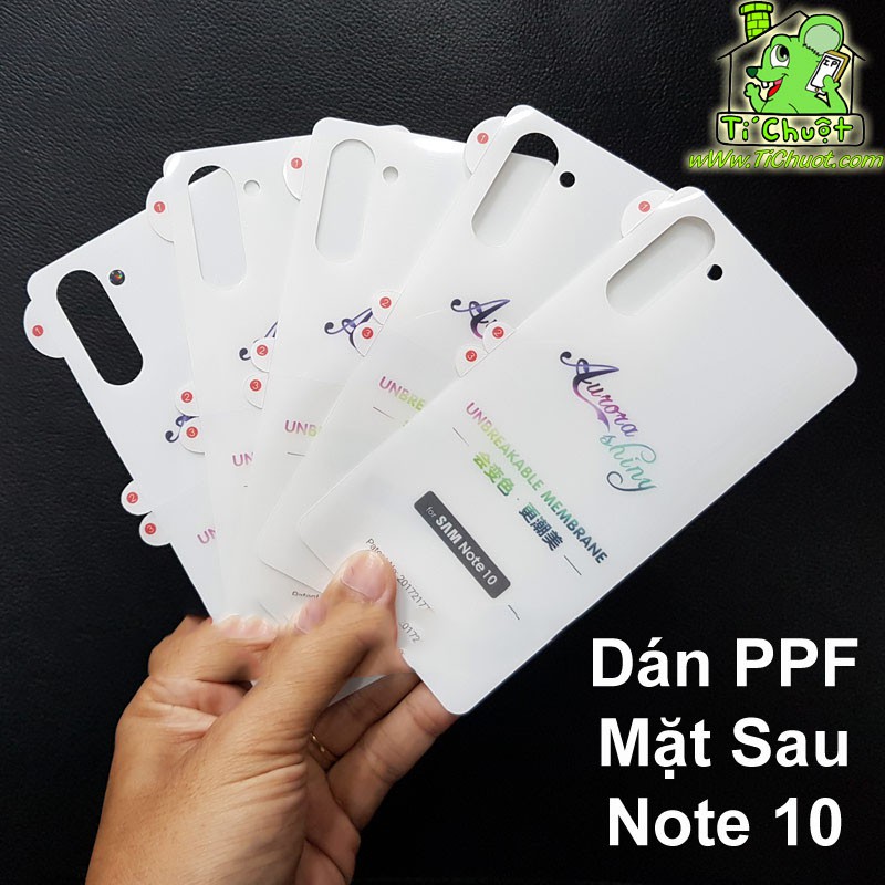 [Mã ELORDER5 giảm 10k đơn 20k] SAMSUNG NOTE 10/ NOTE 10 PLUS DÁN PPF FULL MẶT TRƯỚC VÀ SAU