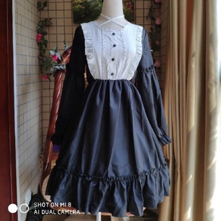 Váy Lolita dây buộc cổ