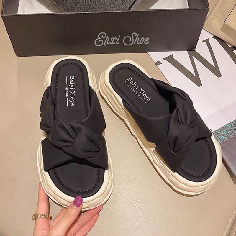 Oeggeo shop Dép Đế Xuồng Quai Chéo Thời Trang Thường Ngày Cho Nữ
