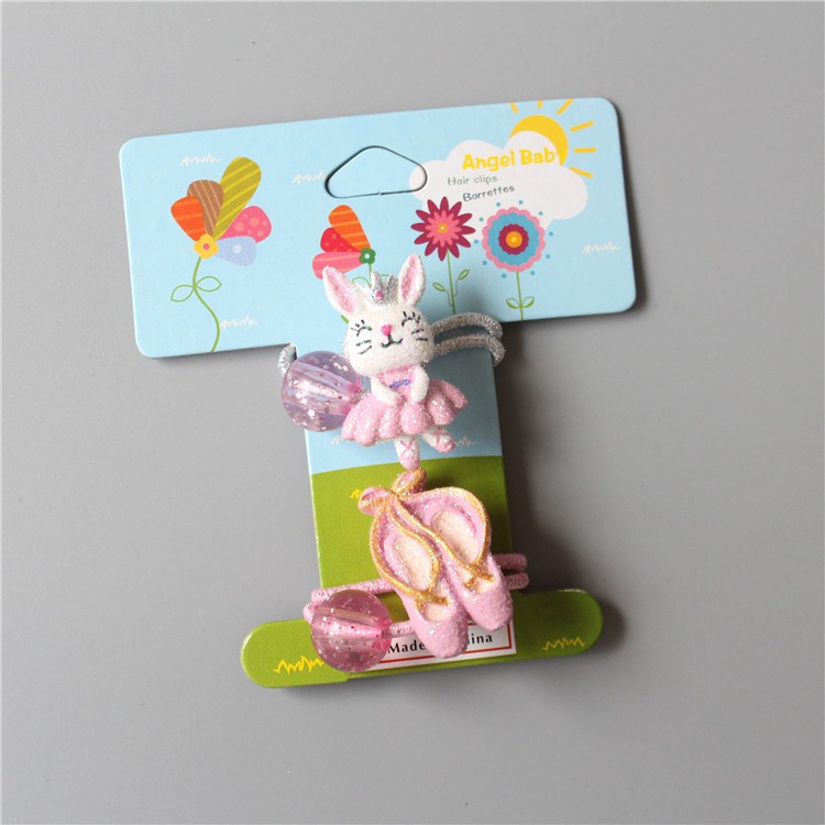 Set 2 Dây Cột Tóc Hình Vương Miện / Tai Thỏ / Thiên Nga Mới Cho Bé Gái