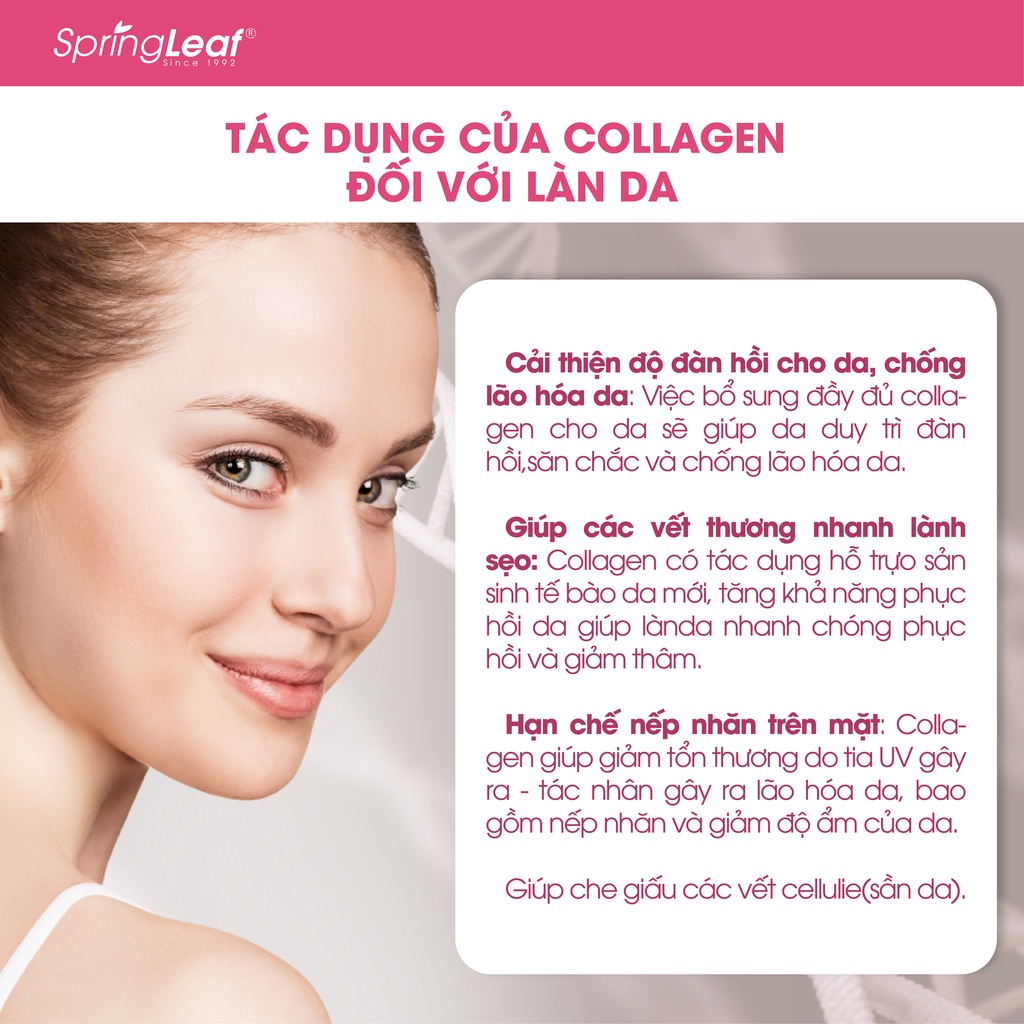 Viên uống Collagen 6 In 1 Spring Leaf Inner Beauty Của Úc, 180 viên