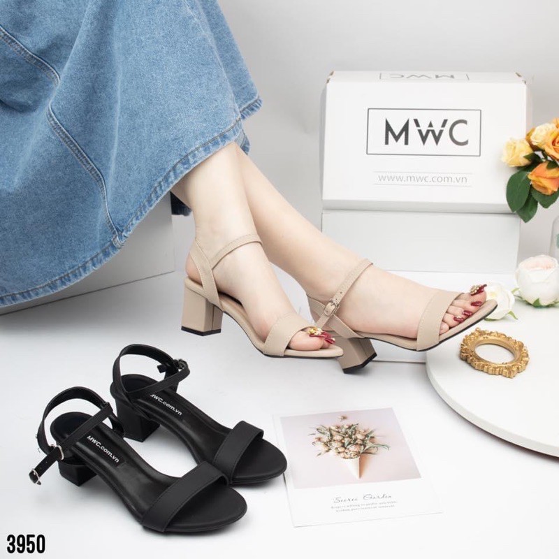 GIÀY SANDAL GÓT 5 PHÂN QUAI NGANG