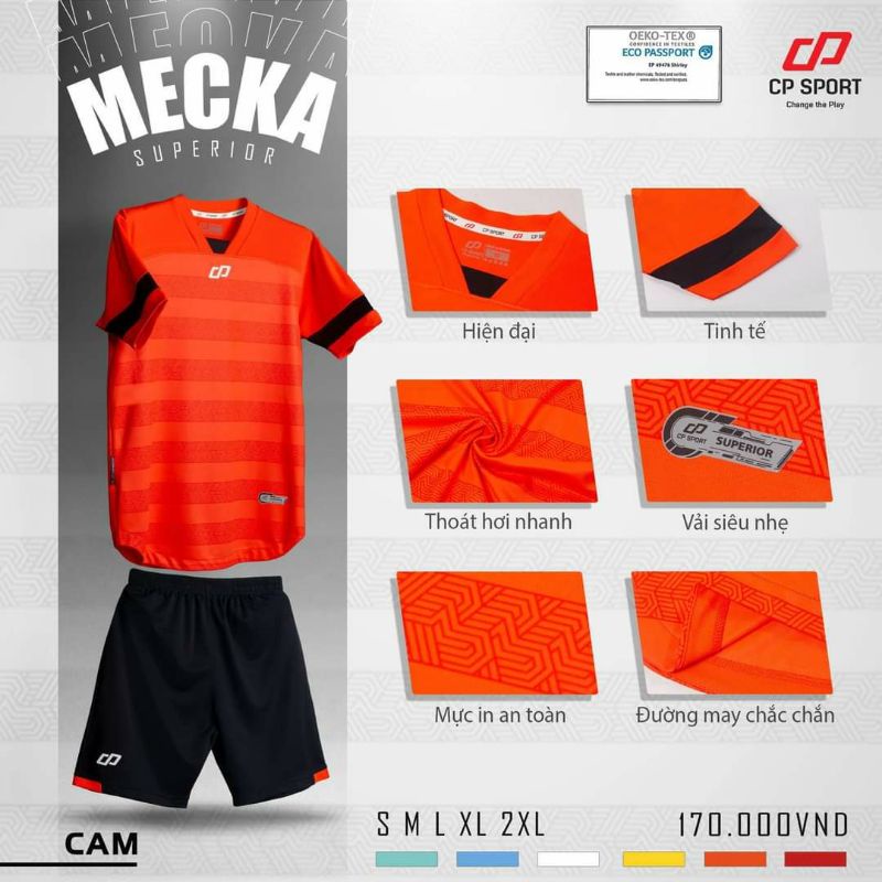 BỘ ĐỒ ĐÁ BÓNG CP MECKA SIÊU ĐẸP