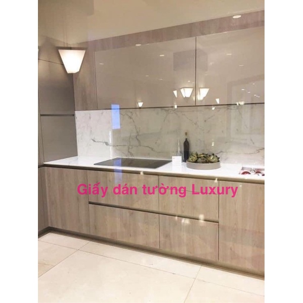 Giấy dán tường bếp chịu nhiệt chống nước Giả vân đá MARBLE TRÁNG-NHÔM decal dán bàn,dán tủ bếp dán tủ quần áo , tủ lạnh | BigBuy360 - bigbuy360.vn