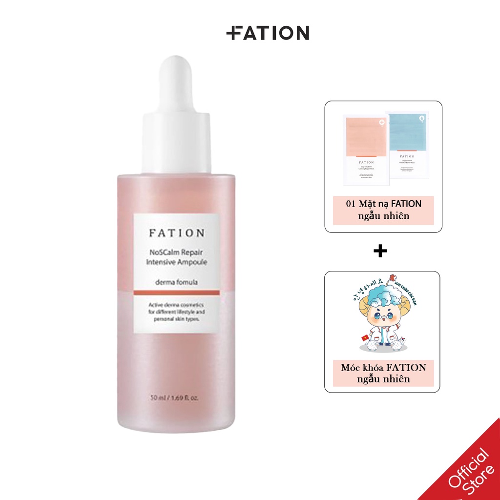 Tinh Chất Dưỡng Ẩm Phục Hồi Và Dưỡng Ẩm Sâu FATION NoSCalm Repair Intensive Ampoule 50ml