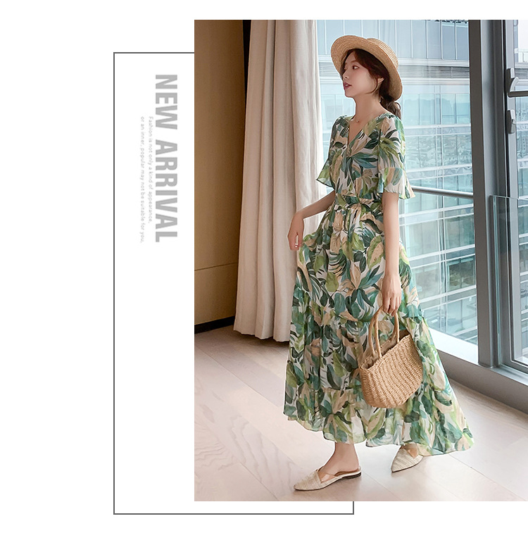 NRVP Đầm Hoa Phong Cách Pháp Thời Trang 2021 Cho Nữ