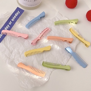 Kẹp tóc hình chiếc lược màu pastel