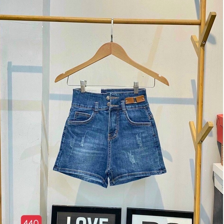 Quần Short Jean Nữ lưng cao Muradfashion, Quần Đùi Nữ cao cấp mẫu mới hot trend 2021 QSJNU440-5200
