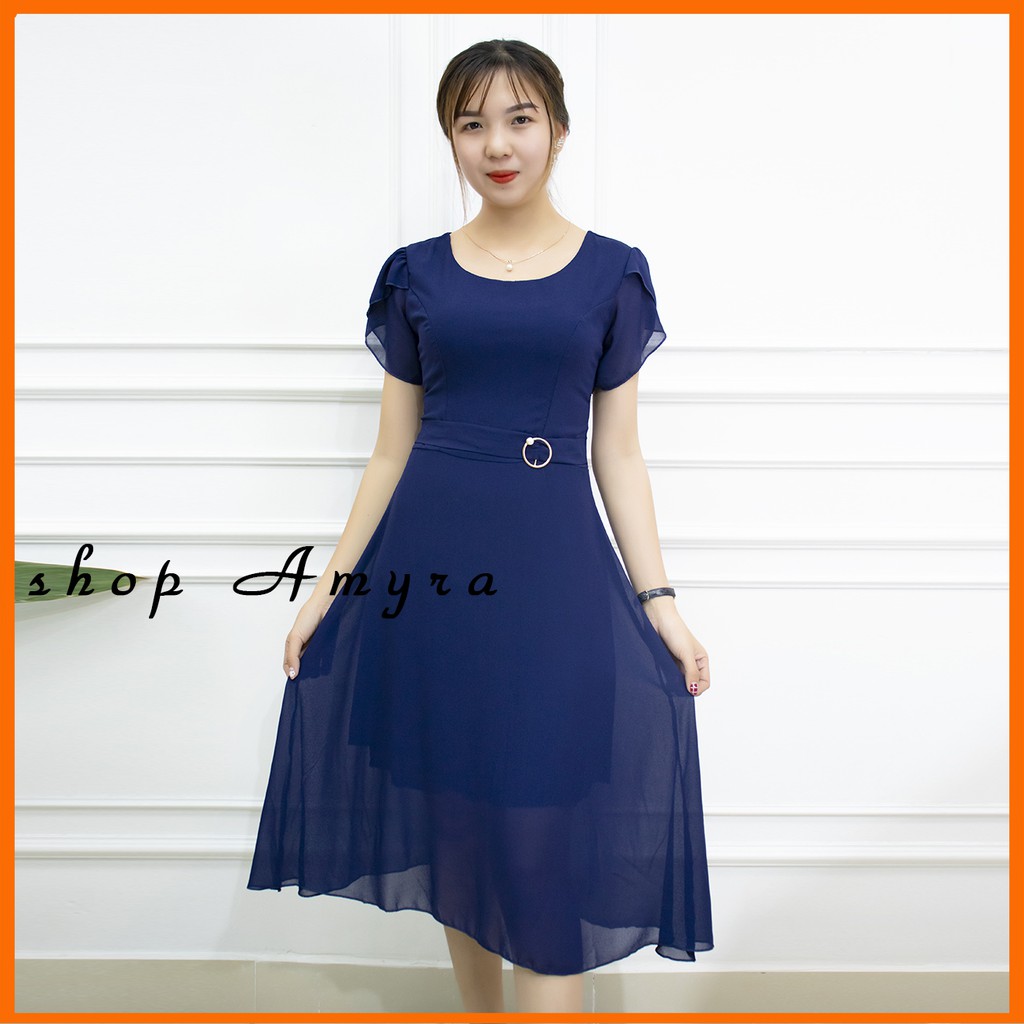 AMYRA - Đầm dự tiệc dáng xòe tay đắp siêu xinh voan 2 lớp đính khuya eo mặc đi tiệc,đi làm,đi chơi - D08 | BigBuy360 - bigbuy360.vn