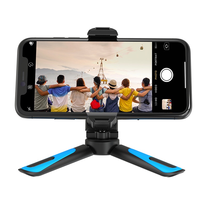 Chân Tripod APEXEL Xoay 360 Độ Có Kẹp Giữ Điện Thoại Kết Nối Bluetooth Cho Gopro iPhone