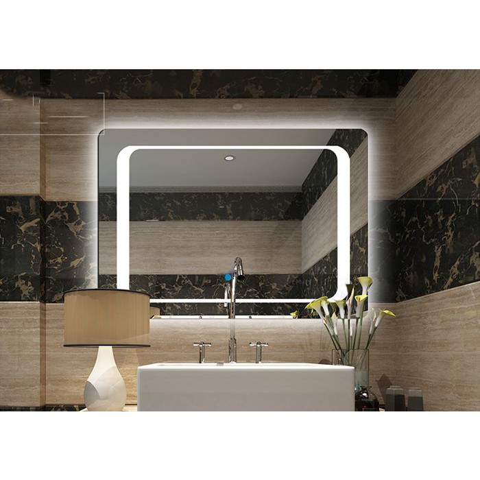GƯƠNG ĐÈN LED PHÒNG TẮM THÔNG MINH SMHOME GNT01 - TÍCH HỢP ĐÈN LED VÀ CÔNG TẮC CẢM ỨNG TRÊN GƯƠNG