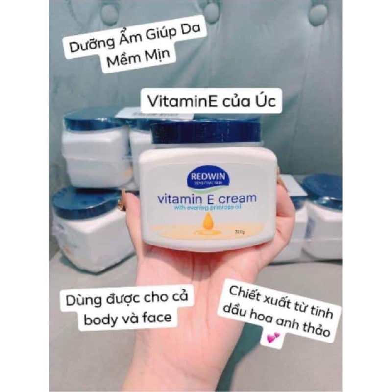 [Đủ bill/Có sẵn] Kem dưỡng Vitamin E Redwin kết hợp dầu anh thảo