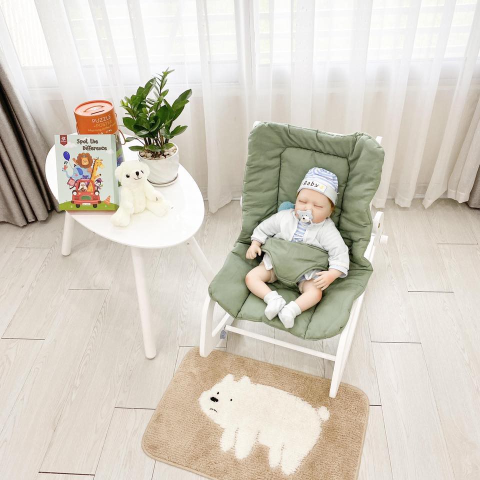 Ghế rung và bập bênh gỗ Pier đa năng cho bé ROCKING CHAIR 2020