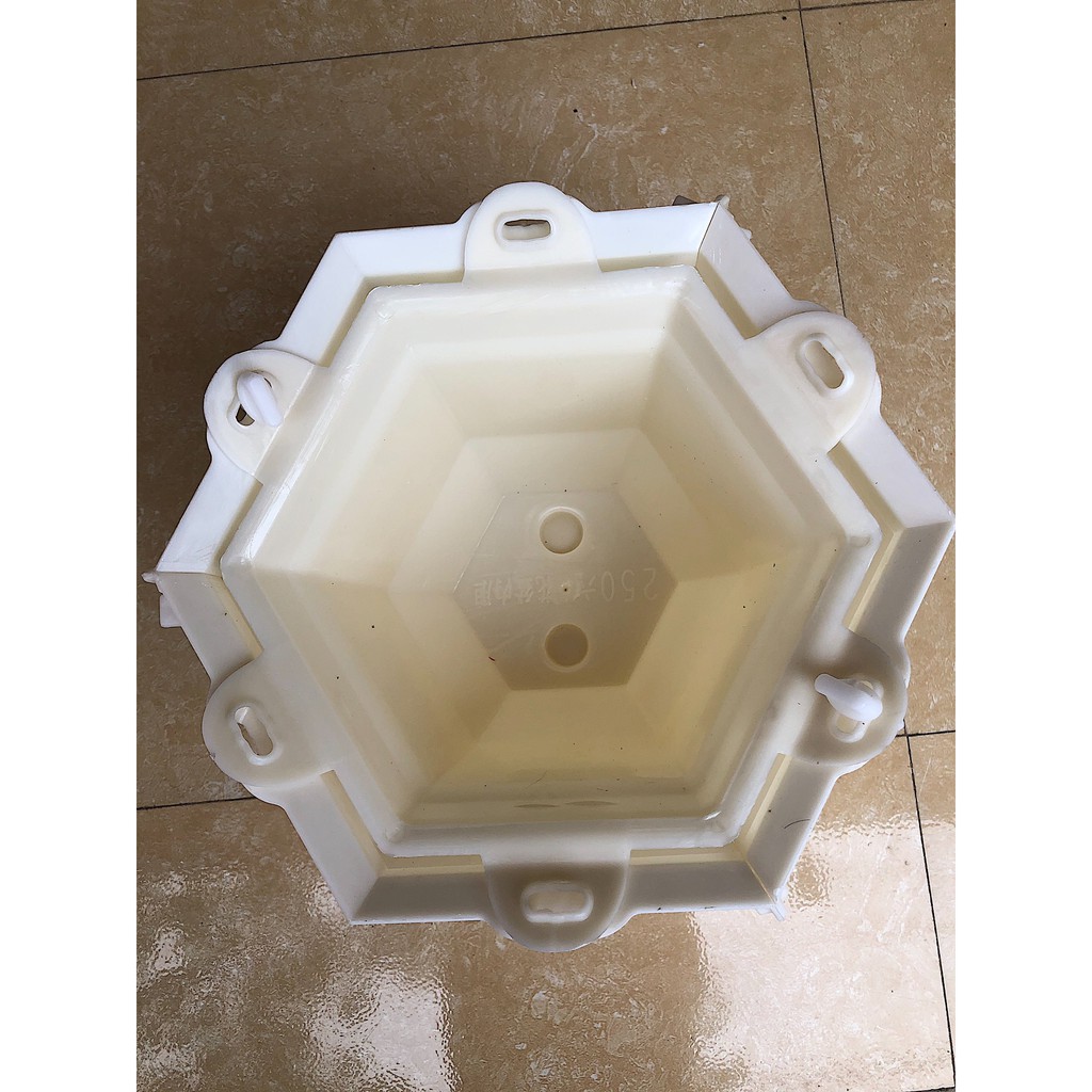 Khuôn lục giác 25 : khuôn đúc chậu cảnh nhựa ABS mini , bonsai