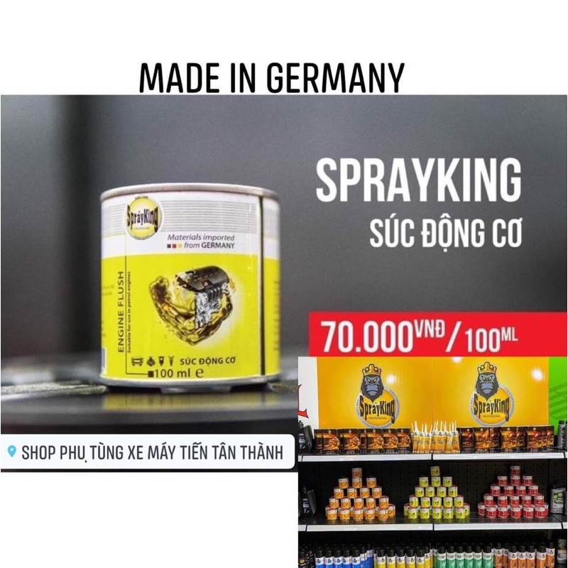 VỆ SINH XÚC BUỒN ĐỐT SPRAYKING OTO XE MÁY _DOCHOIXEMAYNHAPKHAU