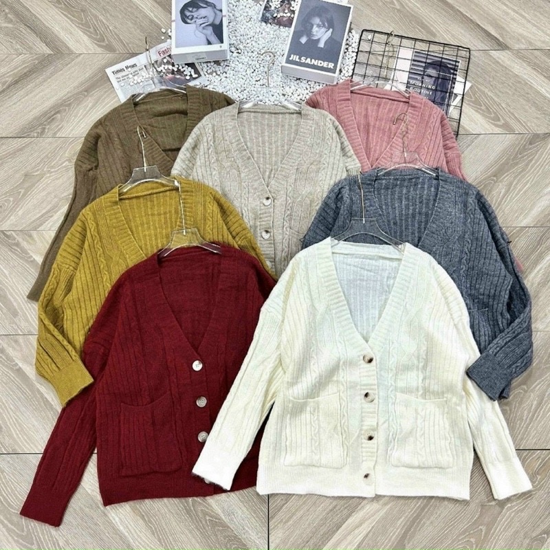 Áo khoác len cadigan dày dặn dáng dài hàng đẹp AK2246 - NhiNhi Shop