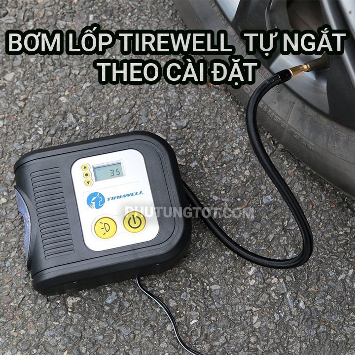 Bơm lốp ô tô cao cấp tự ngắt Tirewell chính hãng Toyota Accessories