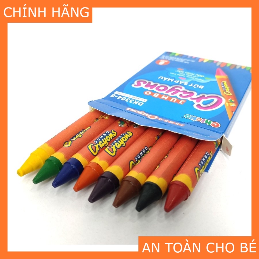 [Mã LT50 giảm 50k đơn 250k] Bút Sáp Màu Duka Jumbo Crayons (8 Màu) DK 3304 - 8