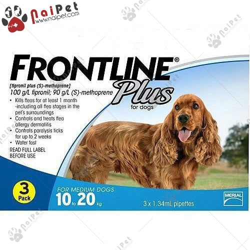 Frontline Plus Nhỏ Gáy Ve Rận Bọ Chét Cho Chó Mèo