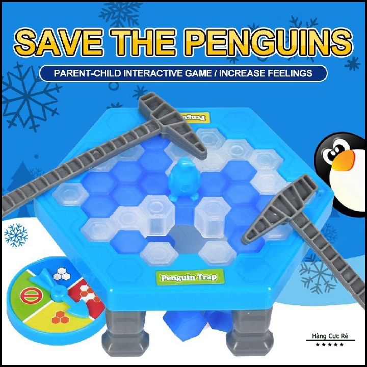 Đồ chơi trẻ em phá băng giải cứu chim cánh cụt, Trò chơi phù hợp bé gái bé trai - Shop Hàng Cực Rẻ