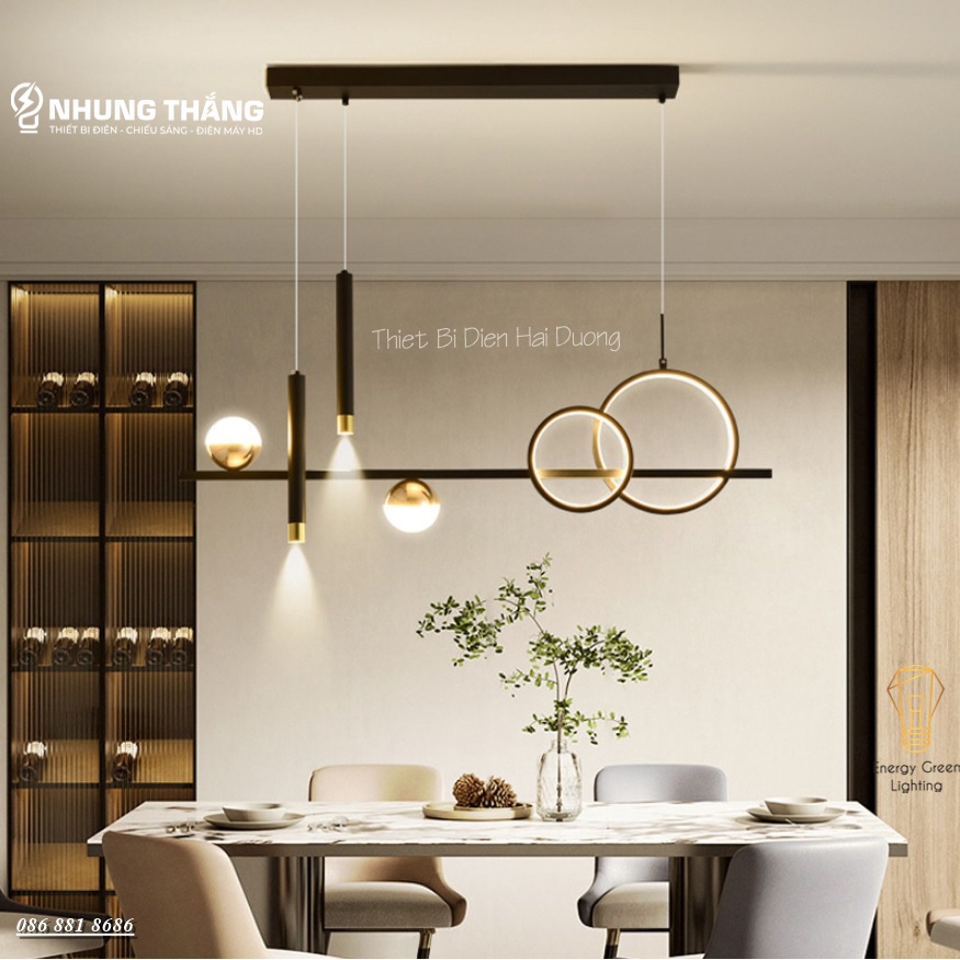 Đèn Thả 6 Bóng DGT-9841 - 3 Chế Độ Ánh Sáng - Decor Trang Trí Phòng Ăn,Phòng Khách Sang Trọng Cao Cấp - Bảo Hành 1 Năm