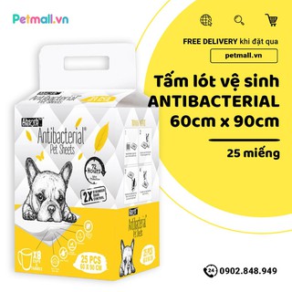 Tấm lót vệ sinh ABS Antibacterial 60x90cm - 25 tấm - Hỗ trợ huấn luyện Pee Pads Petmall