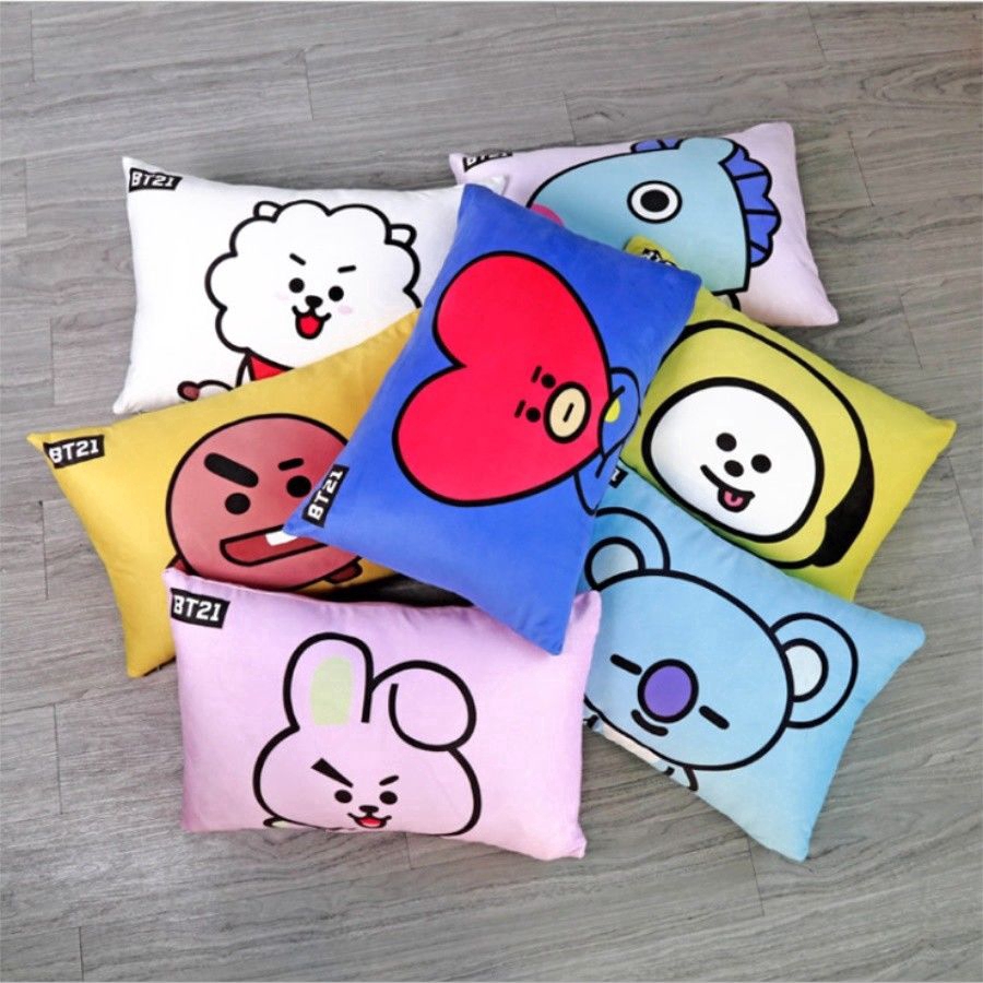 Vỏ gối vuông in hình KPOP BTS bt21