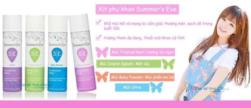 XỊT THƠM VÙNG KÍN SUMMER EVE NHẬP KHẨU CHÍNH HÃNG