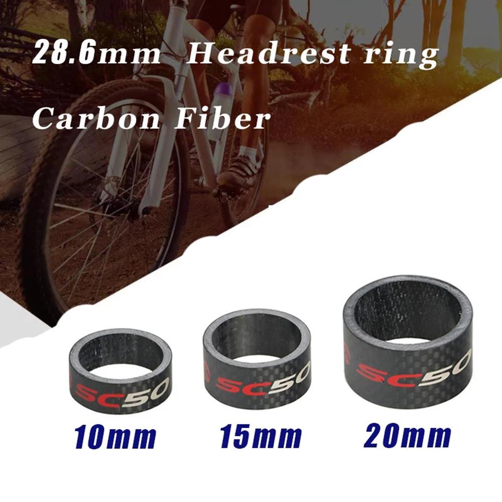 Phuộc Trước 3K SC50 28.6mm 1-1 / 8 &quot;Bằng Sợi Carbon Cho Xe Đạp