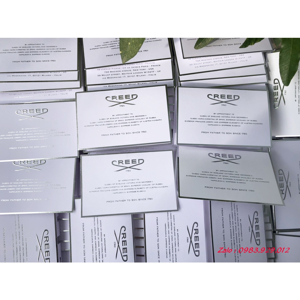 Mẫu thử Nước Hoa Creed Aventus các mùi