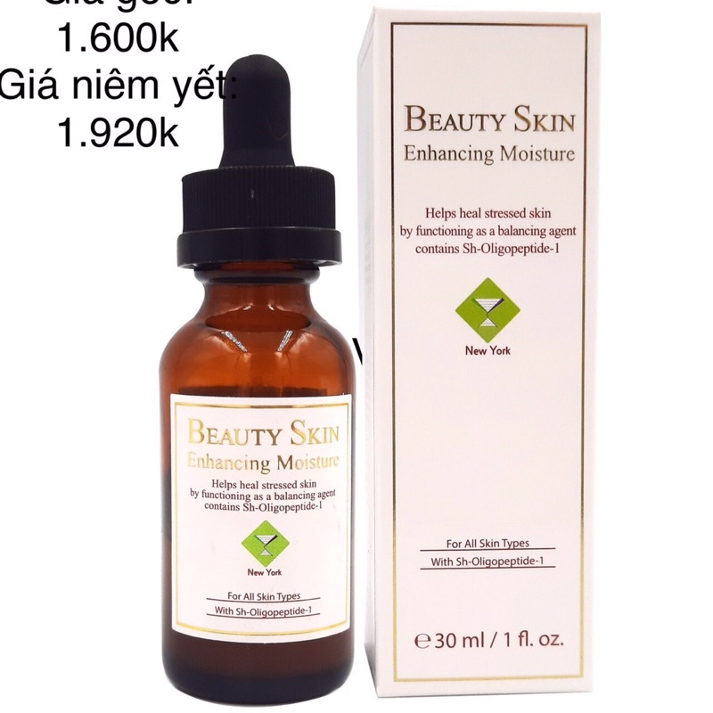 BEAUTY SKIN ENHANCING MOISTURE serum dưỡng trắng trẻ hoá da 30ml