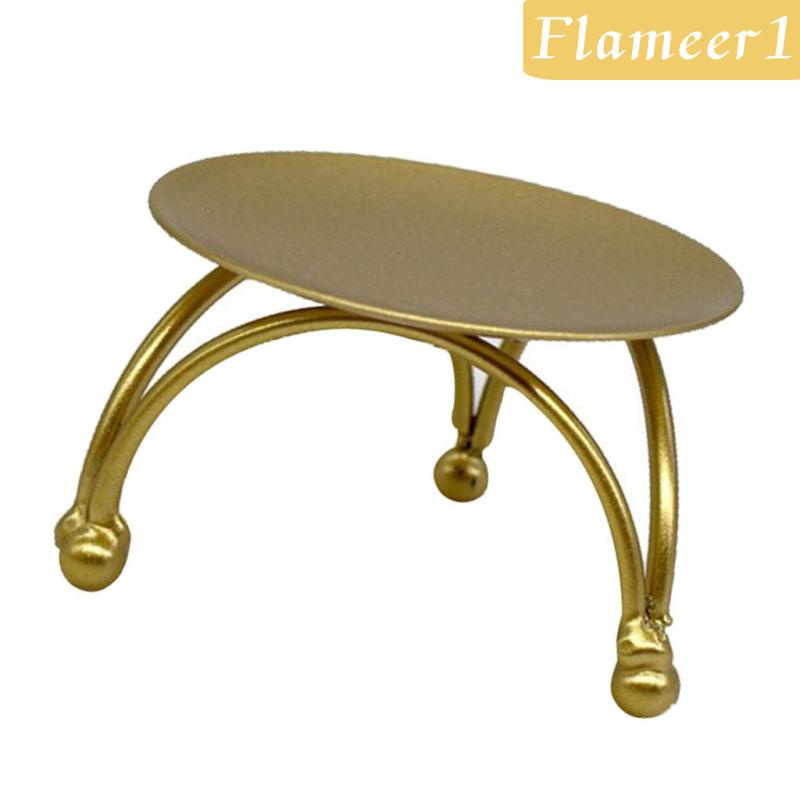 [flameer1] 1 Giá Đỡ Đèn Cầy Màu Vàng Trang Trí Trung Tâm