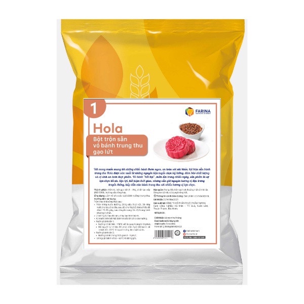 Hola - Bột trộn sẵn vỏ bánh trung thu Gạo lứt 1kg