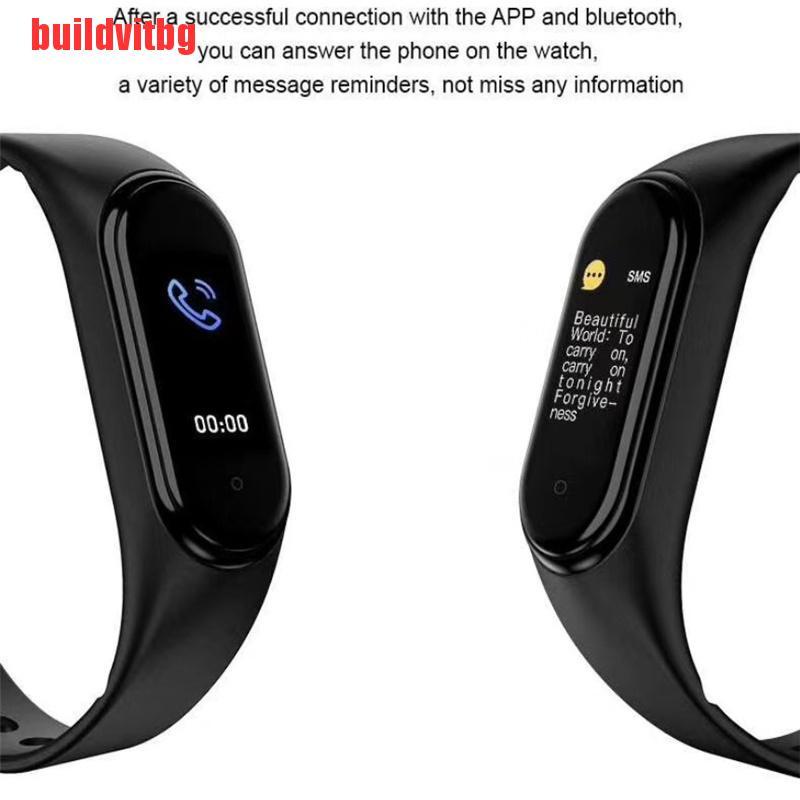 {buildvitbg}M5 Smart Watch Fitness Tracker Blood Pressure Bracelet Heart Rates Waterproof GVQ