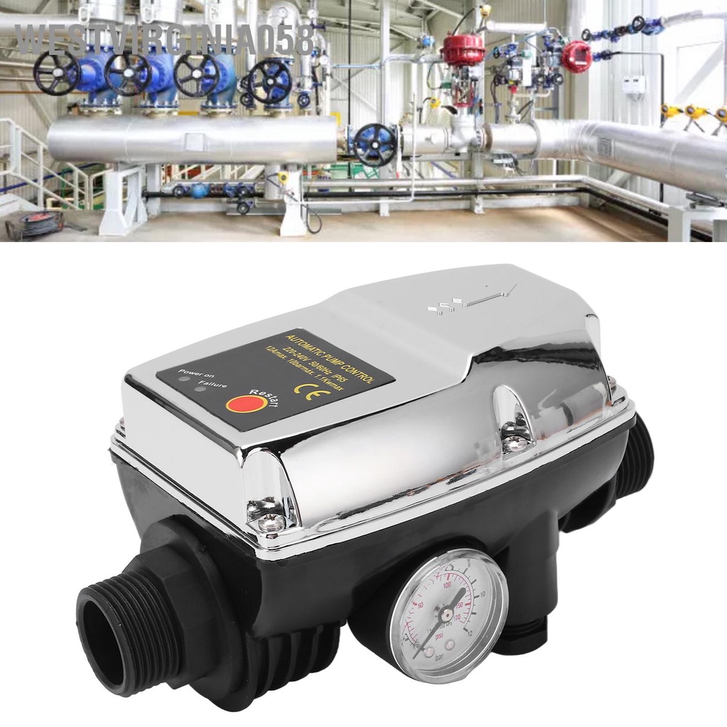 Có thể bán buôn Bộ điều khiển máy bơm nước Bạc chống thấm Nhà ở ABS công tắc áp suất 12A tự động thông minh Westvirginia058 Hàng giao ngay