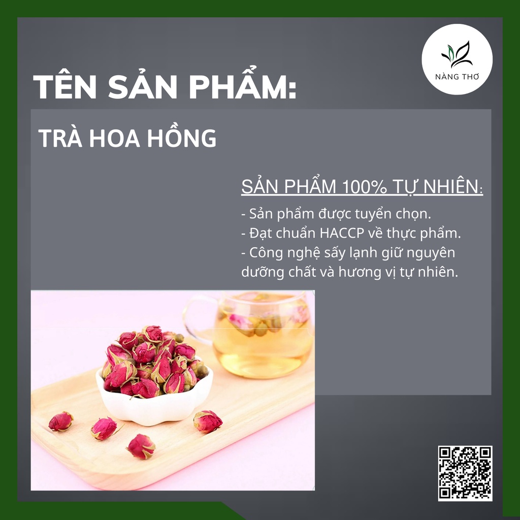 ✅[HÀNG LOẠI 1] Trà Hoa Hồng Đà Lạt Sấy Khô 200gr Đẹp Da, Giảm Stress, Thải Độc, Chống lão hóa