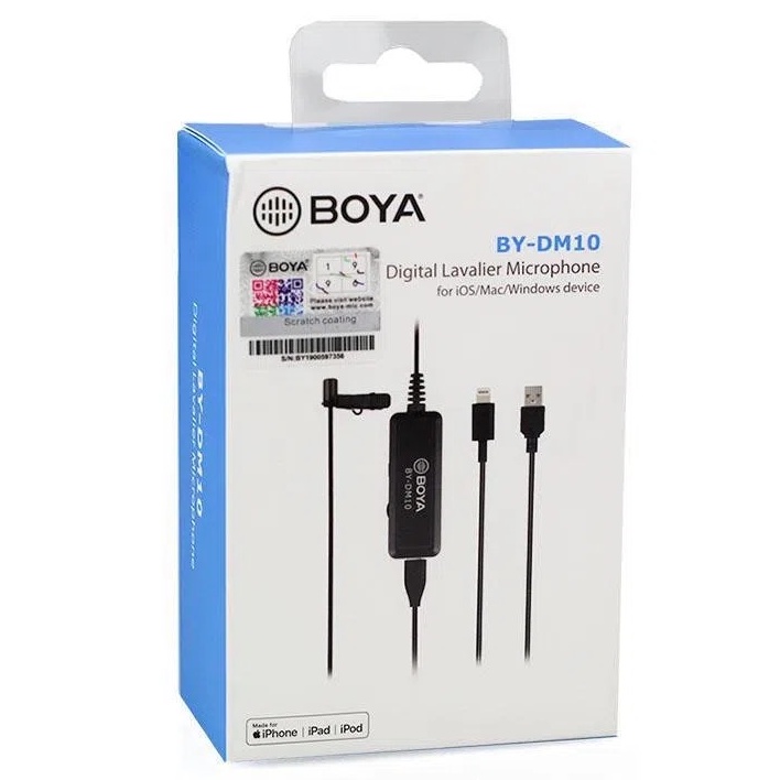 BOYA BY-DM10 / BY-DM10UC - Mic thu âm dành cho Điện thoại và Laptop - Hàng Chính Hãng