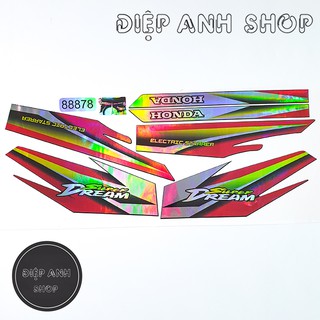 Tem xe Dream 7 màu - Tem chế xe Dream ( VIDEO THỰC TẾ)