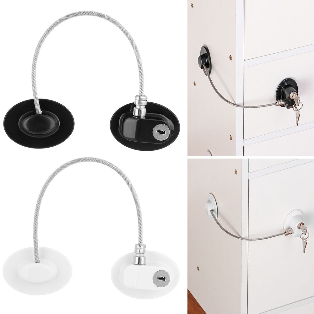Khóa Cửa Tủ Chén / Cửa Sổ Bảo Vệ An Toàn Cho Bé Chống Rơi Vỡ Nhiều Màu Sắc Mihan1