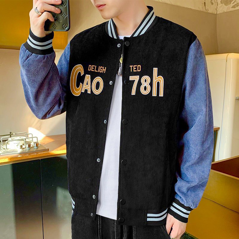 Áo bomber nam áo khoác jacket nỉ nữ unisex khuy bấm tay bo phối màu form rộng 2 màu logo cầu vồng Freeship | BigBuy360 - bigbuy360.vn