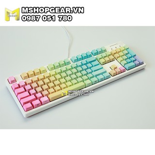 Set keycap pbt Rainbow ninja OEM profile 104 keys